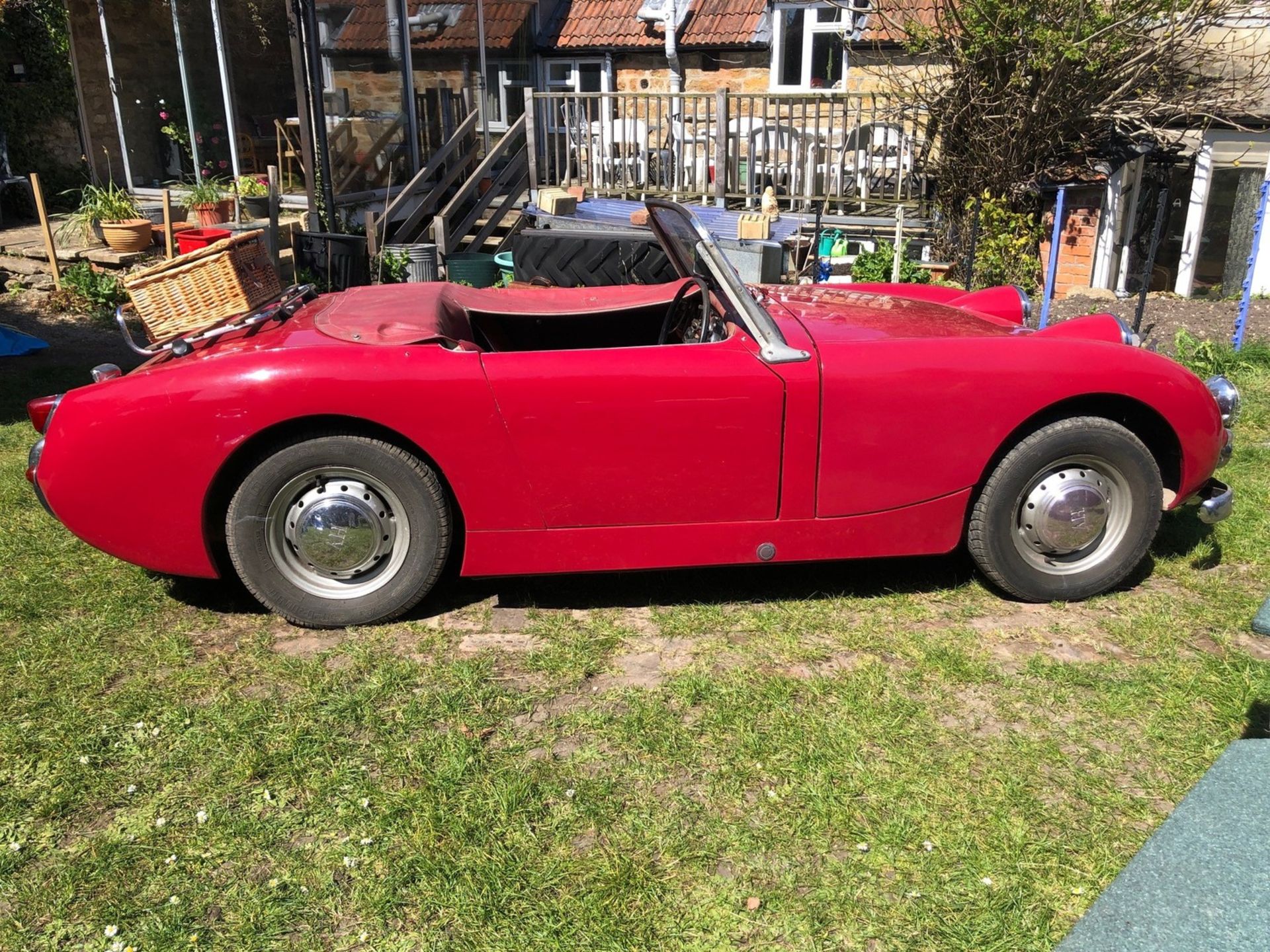 1959 Austin Healey Frogeye Sprite Registration number 502 BDV Cherry red, the interior red piped - Image 2 of 33