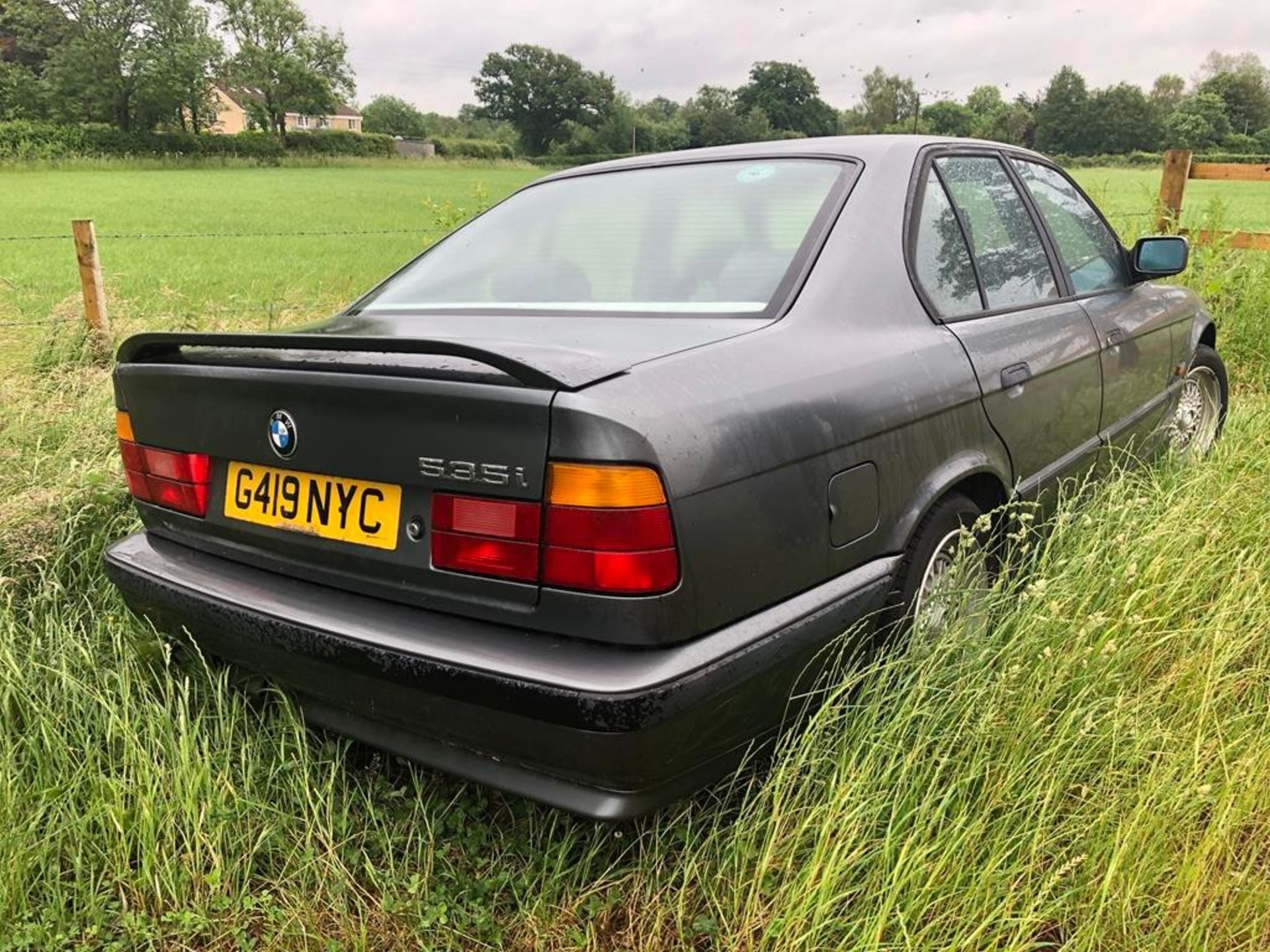 1990 BMW 535i Registration number G419 NYC Being sold without reserve One owner Black with a black