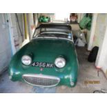 1960 Austin Healey Frogeye Sprite Registration number 4356 MK British Racing green Previously