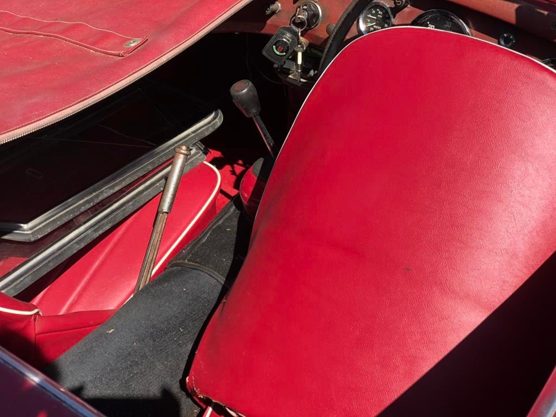 1959 Austin Healey Frogeye Sprite Registration number 502 BDV Cherry red, the interior red piped - Image 30 of 33