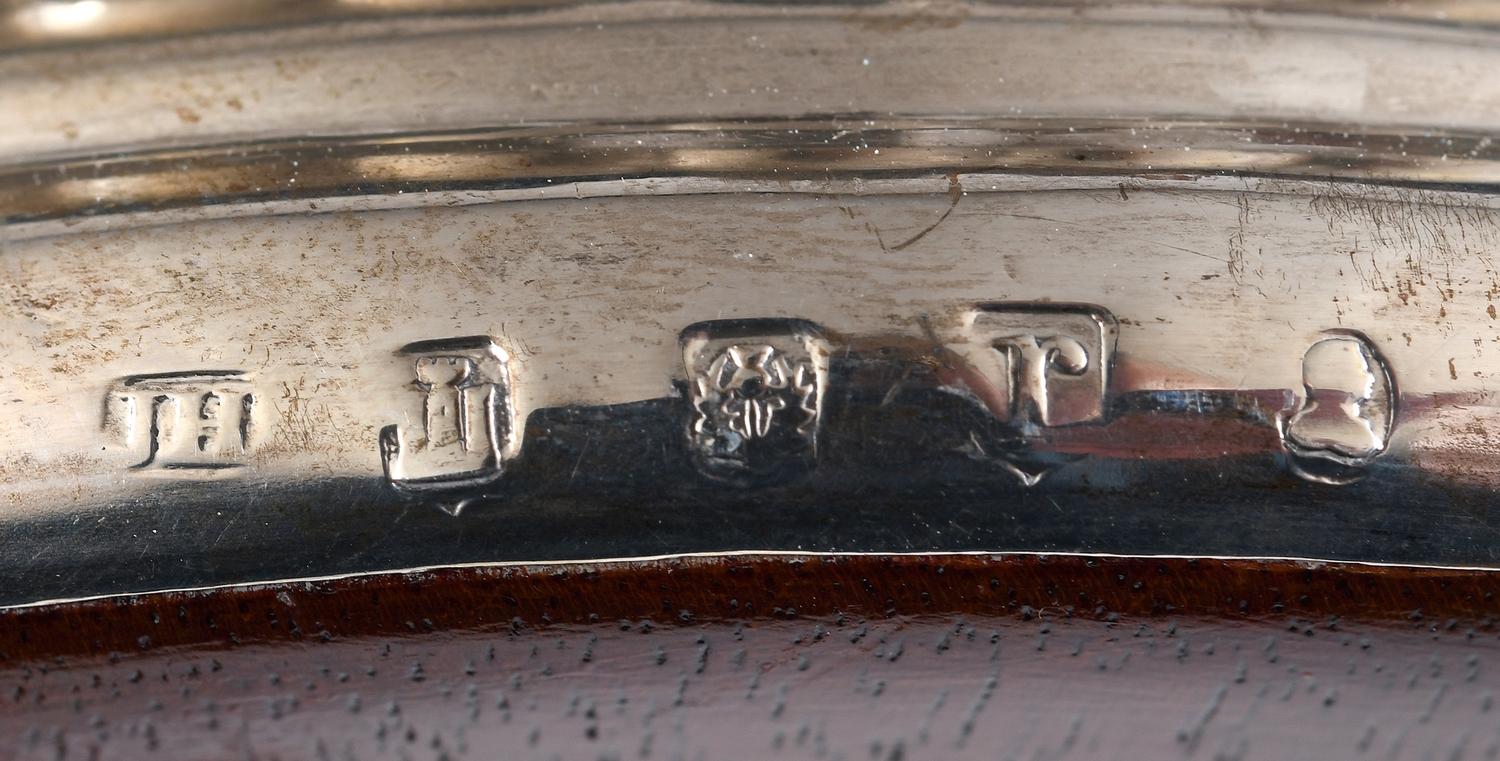 A pair of early 19th century Scottish silver wine coasters, with rococo style edges, a reeded - Image 2 of 3