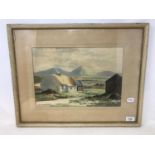 George Farrell, At Malin Head, Co Donegal, watercolour heightened with bodycolour, signed and