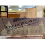 Twelve bottles of Chateau Beaumont Cru Bourgeoise Haut-Medoc, 2010, in cardboard box From a Ferndown