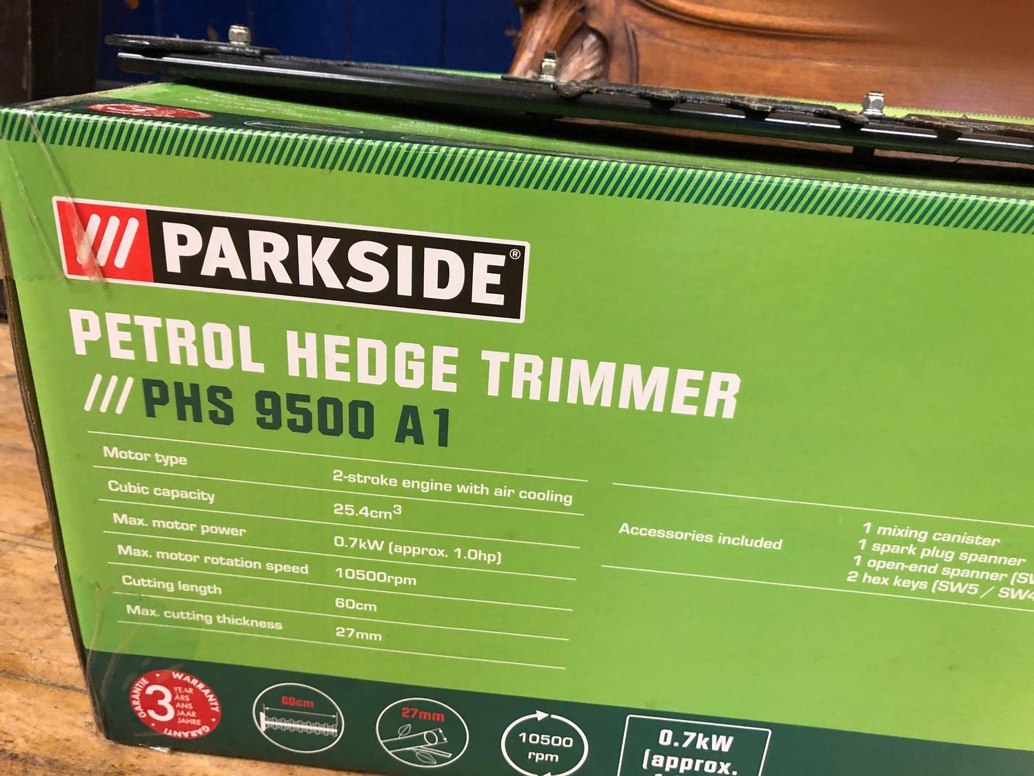 A Parkside petrol hedge trimmer PHS 9500 A1, with box - Image 3 of 3