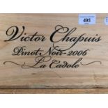 Twelve bottles of Victor Chapuis Pinot Noir, 2006, in own wooden case From a Ferndown (