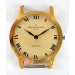A gentleman's 14 ct gold Vacheron & Constantin wristwatch, with Roman numerals, the case numbered