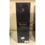 A litre bottle of Johnnie Walker Blue Label whisky, boxed Please note click and collect is not