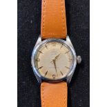 A gentleman's stainless steel Tudor Oyster Royal wristwatch Dial a little dirty, watch ticks with
