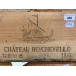 Twelve bottles of Chateau Beychevelle Saint-Julien, 1995, in own wooden case From a Ferndown (