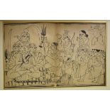 A set of twelve Indian Bundi drawings, each 28.5 x 44.5 cm (all unframed) (12)