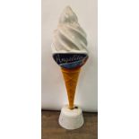 An Angelito ice cream fibre glass advertising display, 163 cm high Probably under 5kg, no ballast in