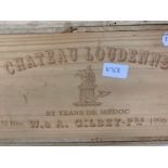 Twelve bottles of Chateau Loudenne Medoc, 1996, in own wooden case From a Ferndown (Bournemouth)