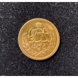 An Iran gold ½ Pahlavi coin 4.0 g, approx. 19.4 mm