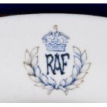 T. E. Lawrence interest: A pottery mess plate with RAF insignia, 24 cm diameter Note - with a