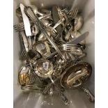 A part table service of silver plated cutlery (box)