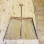 A vintage brewers' hop shovel, 110 cm high