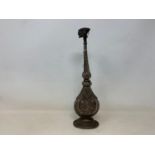 An Indian silver coloured metal rosewater sprinkler, 31 cm high Report by GH Quite knocked and
