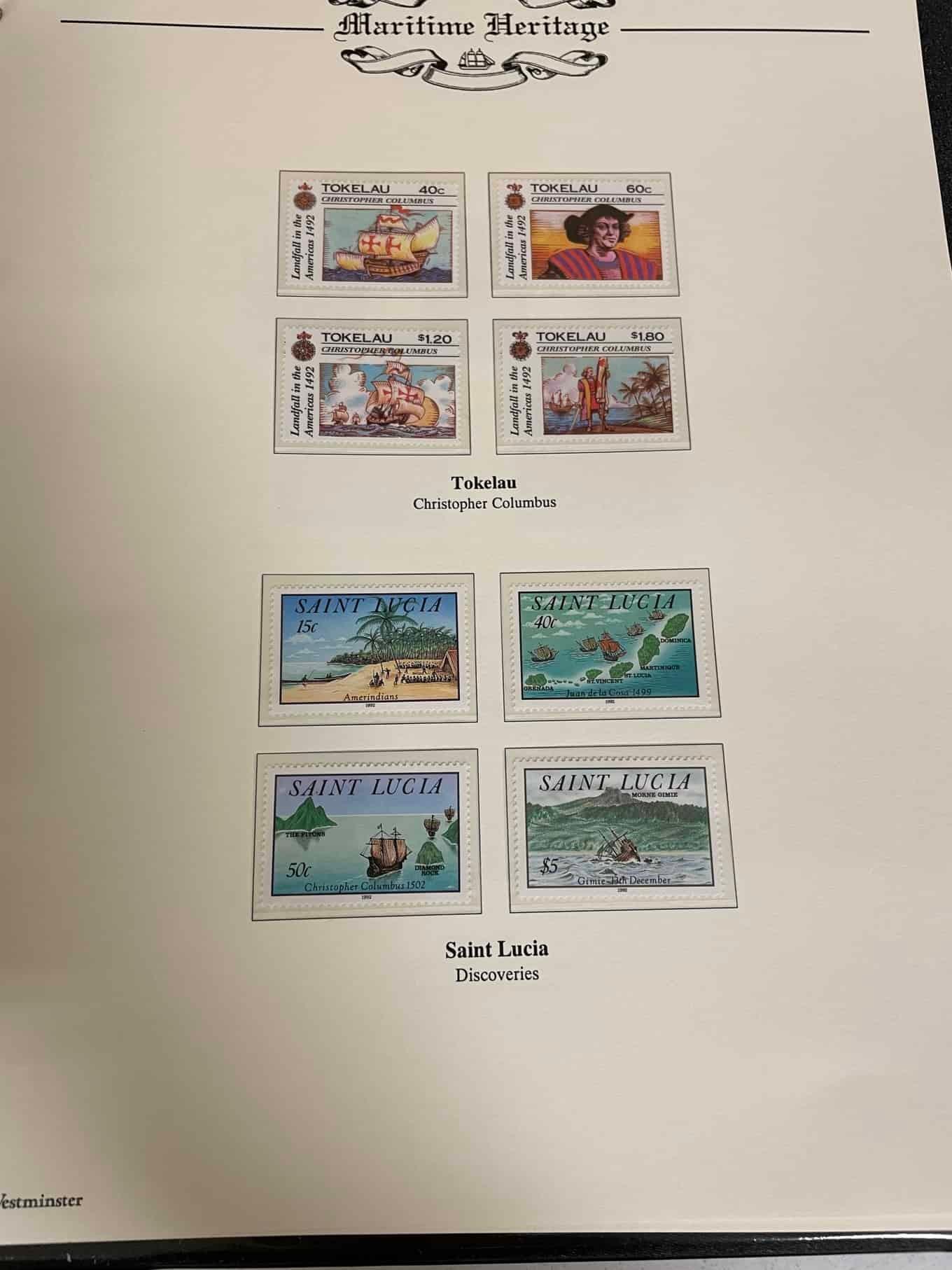 Westminster Maritime Heritage, Christopher Columbus, First Day Covers in three albums, and three - Bild 203 aus 346