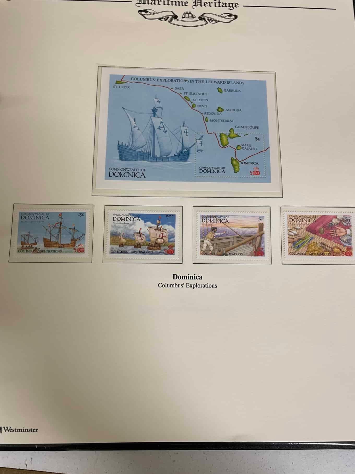 Westminster Maritime Heritage, Christopher Columbus, First Day Covers in three albums, and three - Bild 218 aus 346