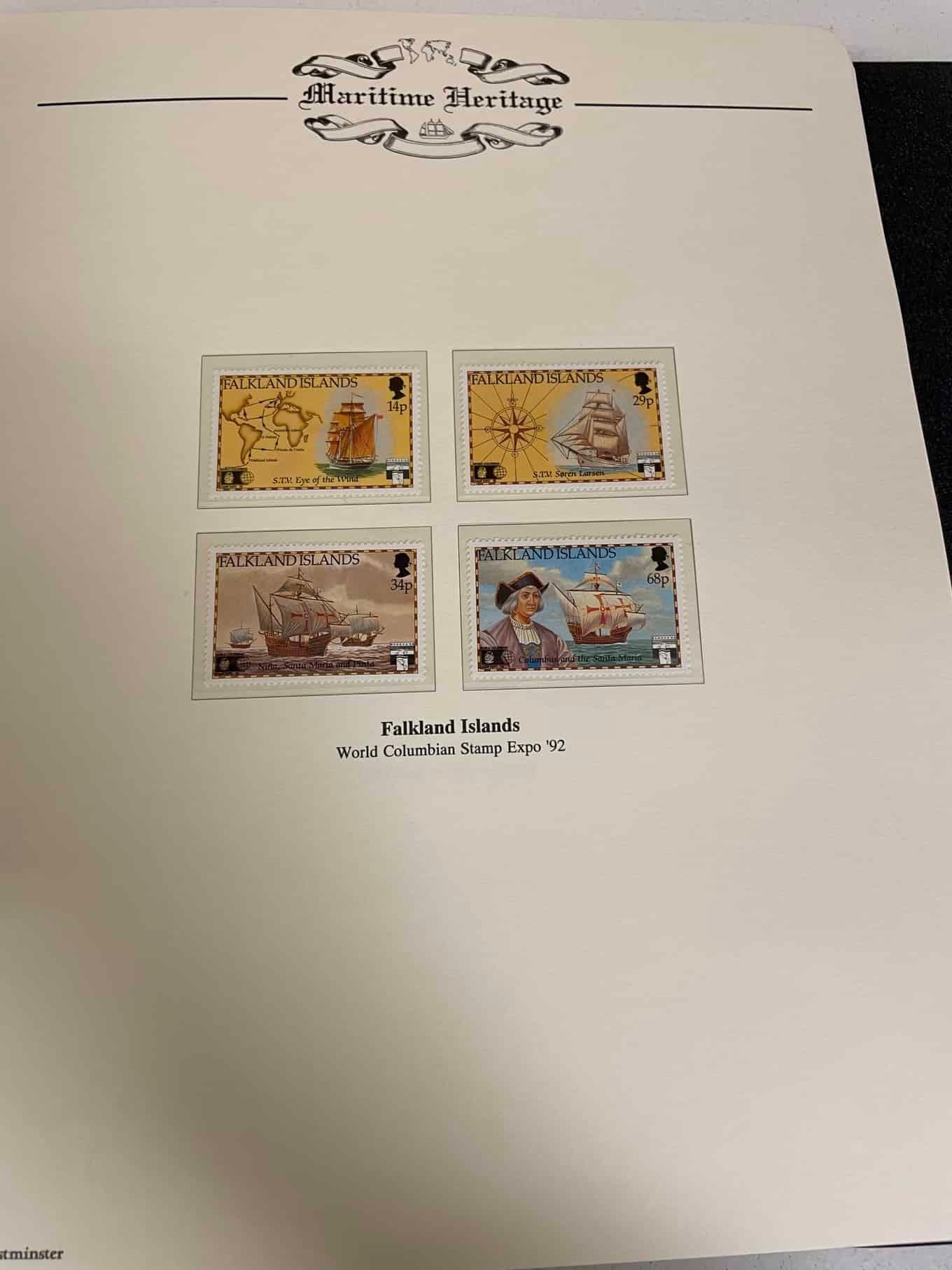 Westminster Maritime Heritage, Christopher Columbus, First Day Covers in three albums, and three - Bild 251 aus 346