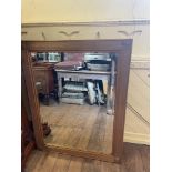 A gilt framed wall mirror, 120 x 94 cm and two other mirrors (3)