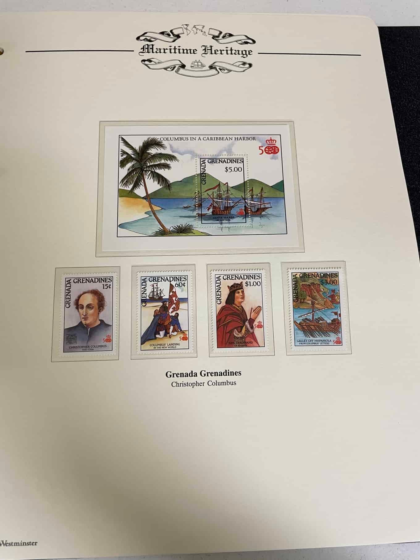 Westminster Maritime Heritage, Christopher Columbus, First Day Covers in three albums, and three - Bild 236 aus 346