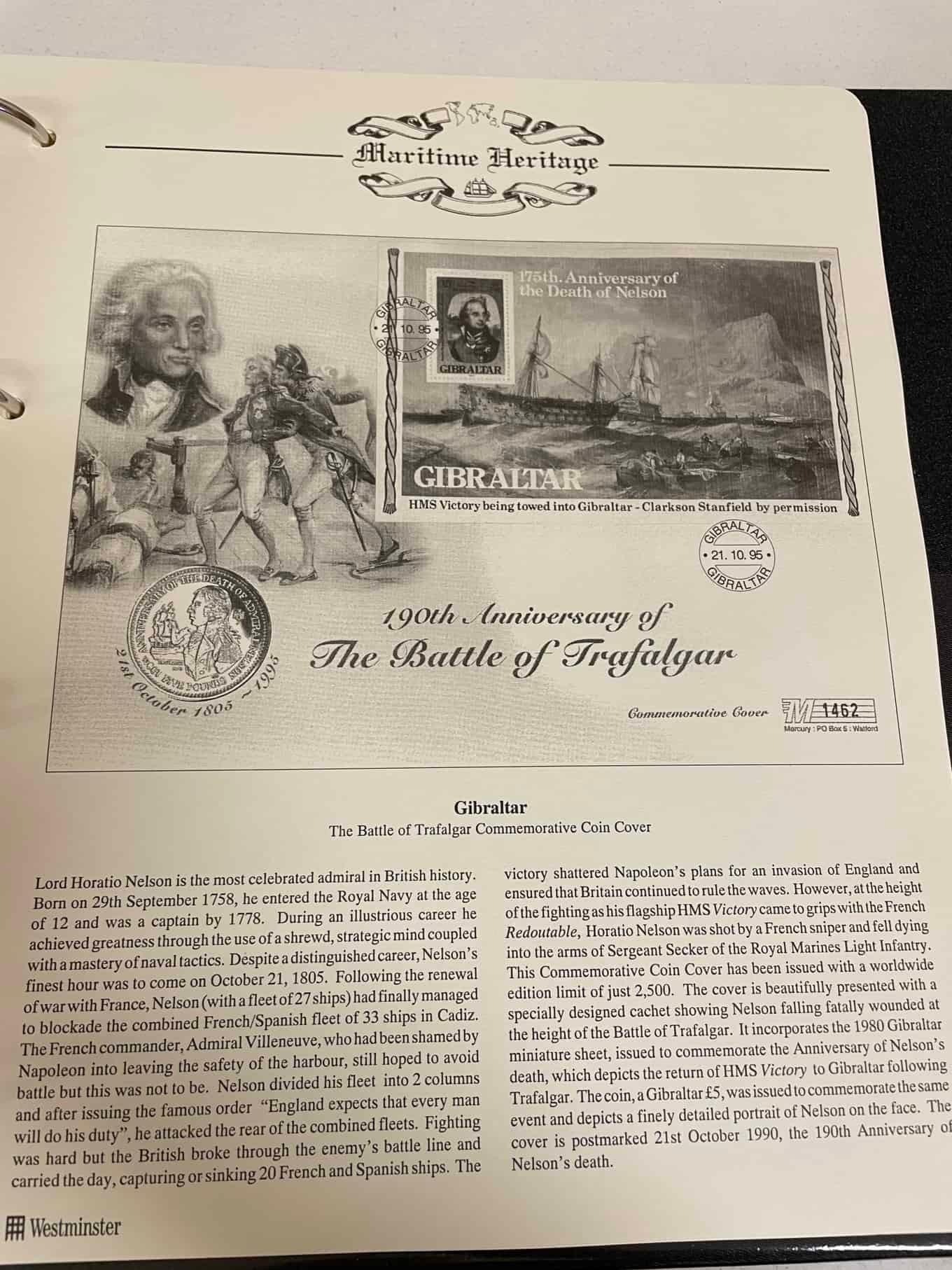 Westminster Maritime Heritage, Christopher Columbus, First Day Covers in three albums, and three - Bild 286 aus 346