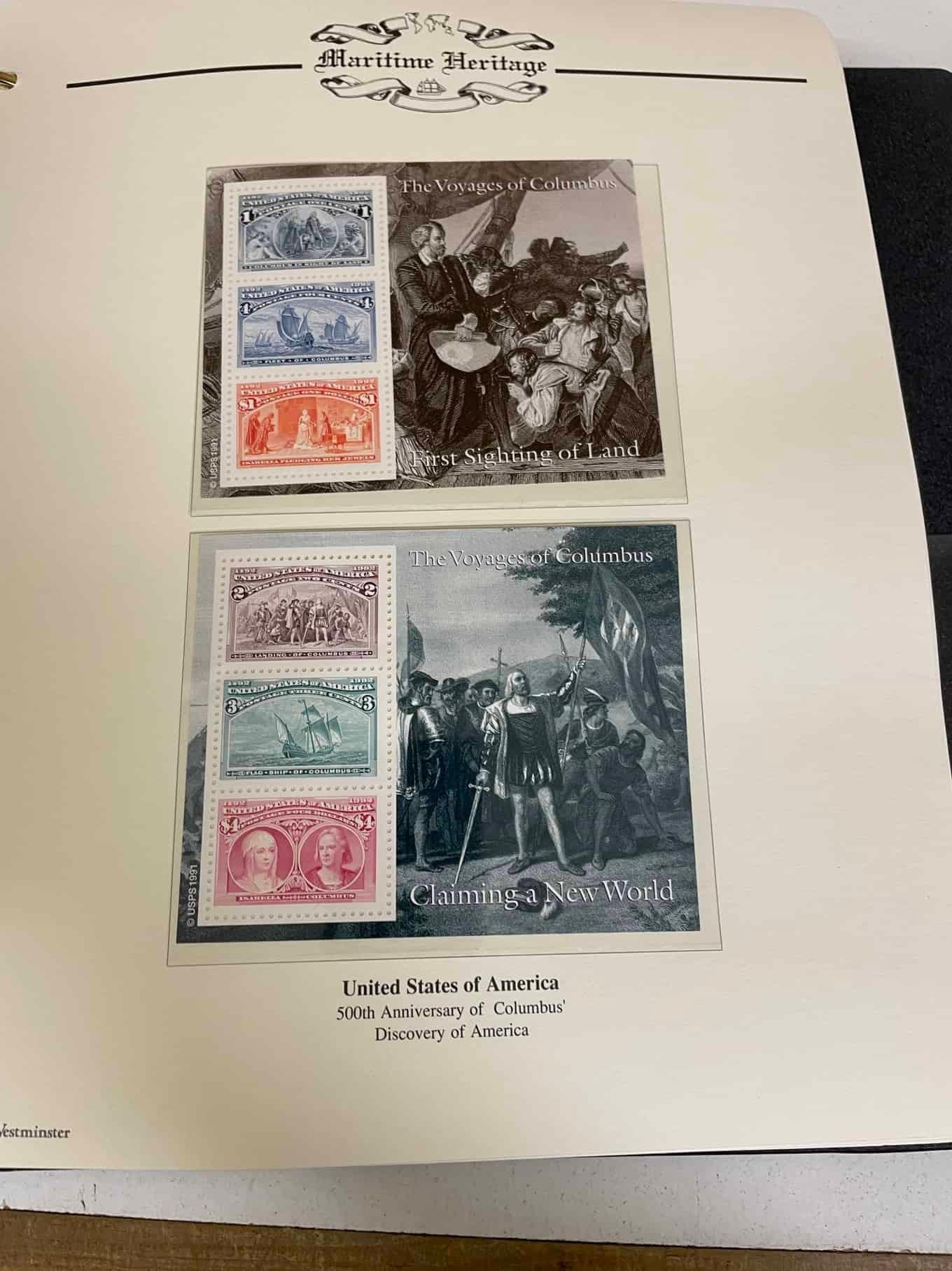 Westminster Maritime Heritage, Christopher Columbus, First Day Covers in three albums, and three - Bild 263 aus 346