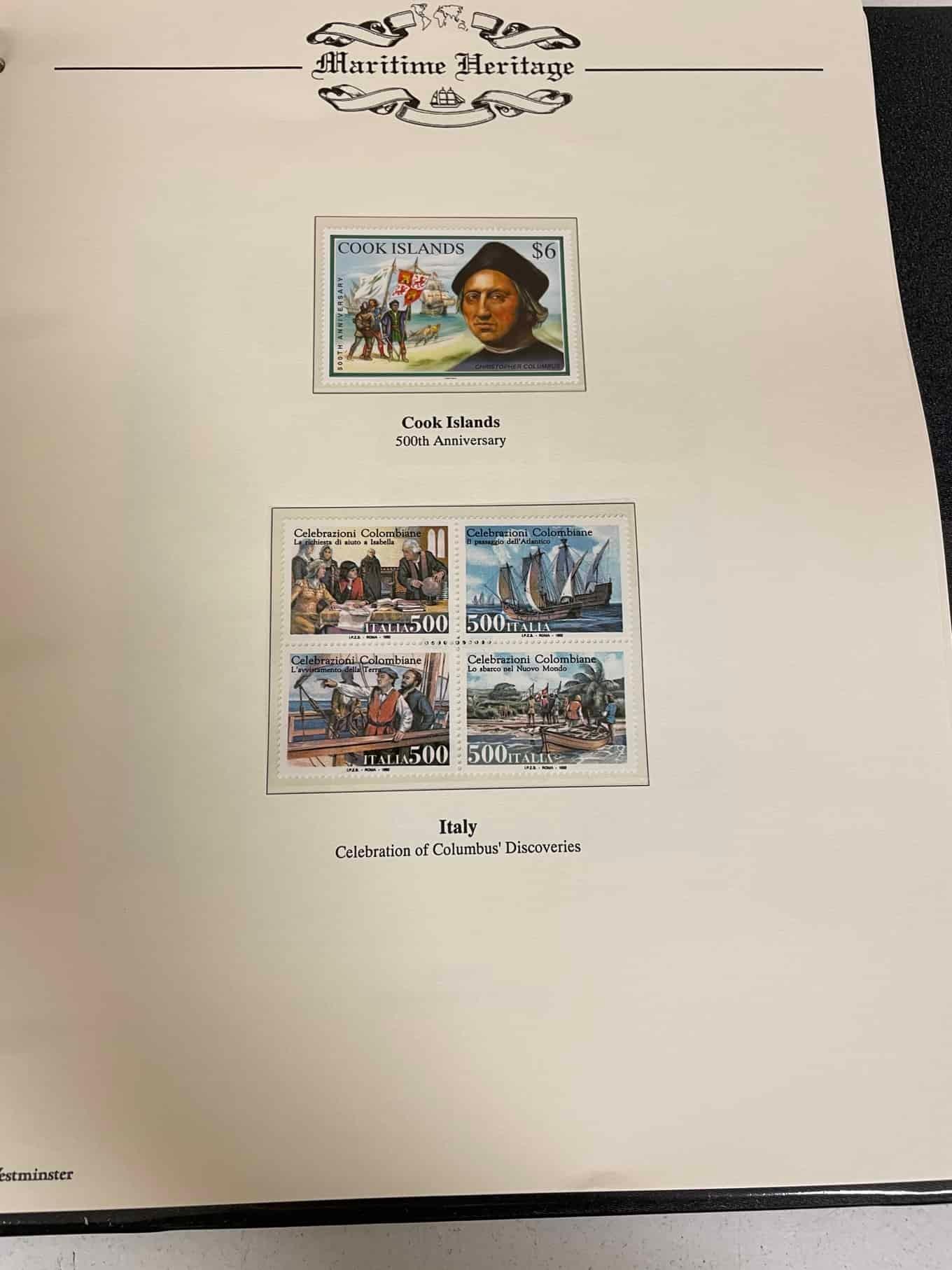 Westminster Maritime Heritage, Christopher Columbus, First Day Covers in three albums, and three - Bild 217 aus 346