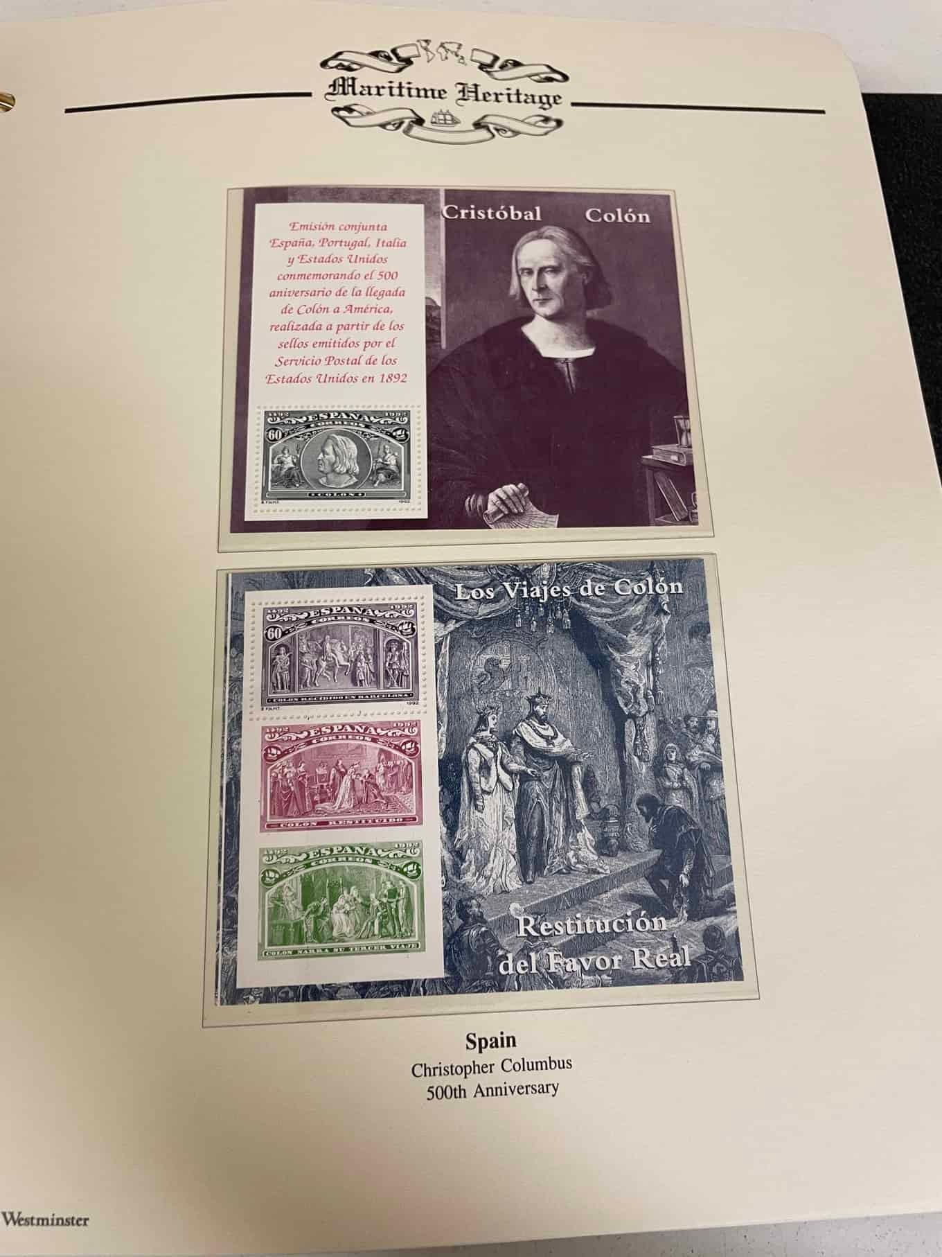 Westminster Maritime Heritage, Christopher Columbus, First Day Covers in three albums, and three - Bild 261 aus 346