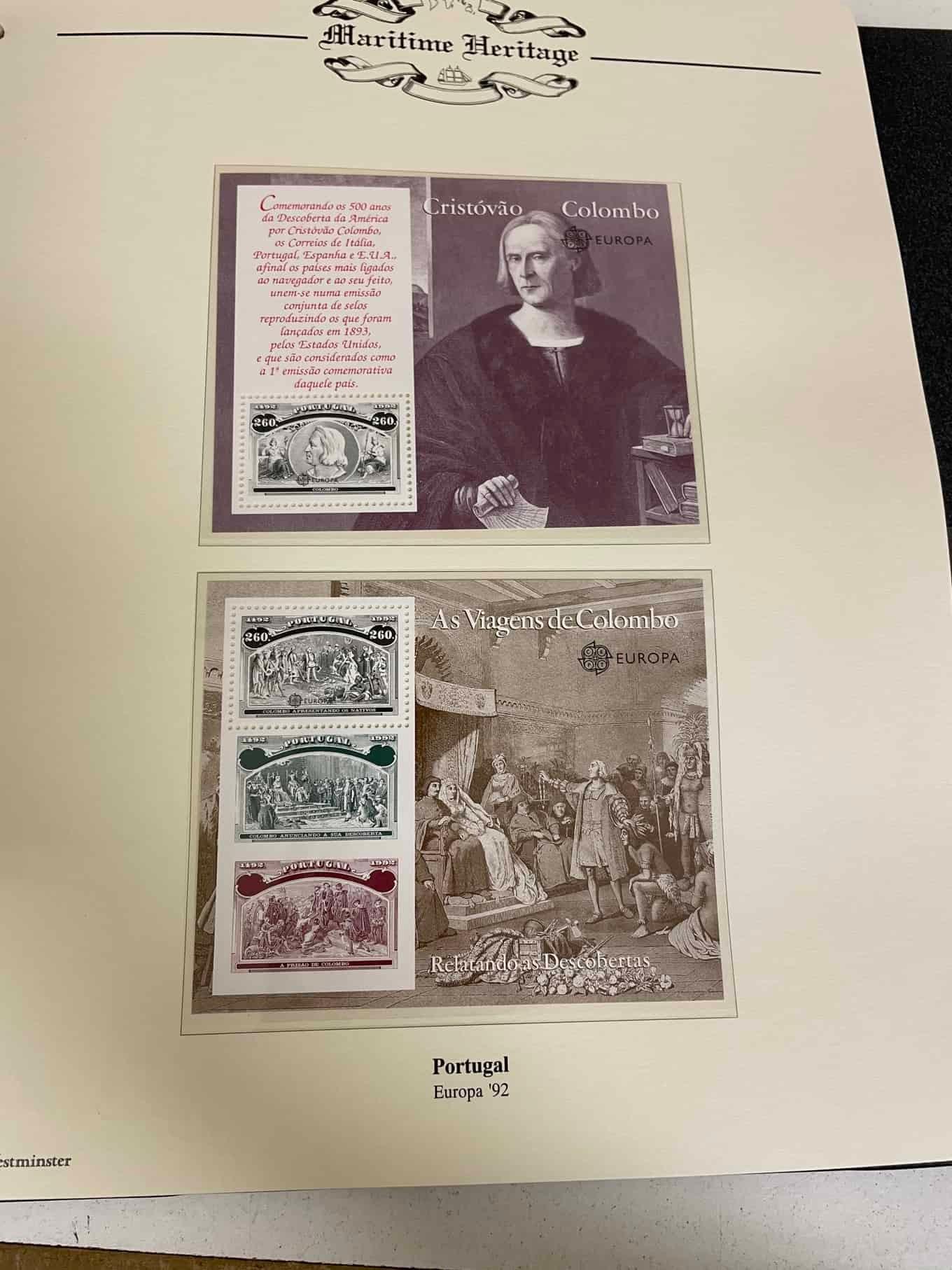 Westminster Maritime Heritage, Christopher Columbus, First Day Covers in three albums, and three - Bild 243 aus 346