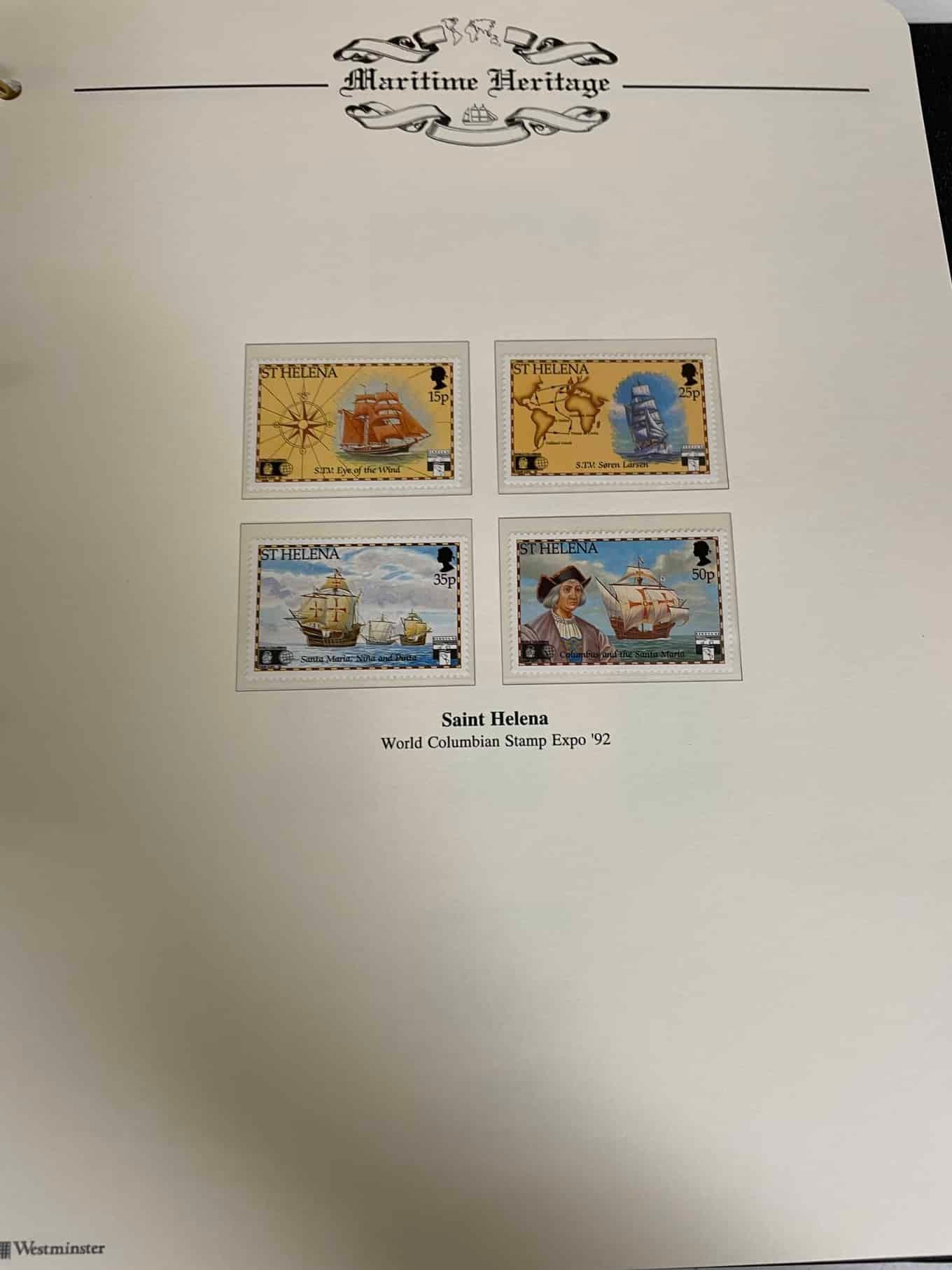 Westminster Maritime Heritage, Christopher Columbus, First Day Covers in three albums, and three - Bild 234 aus 346