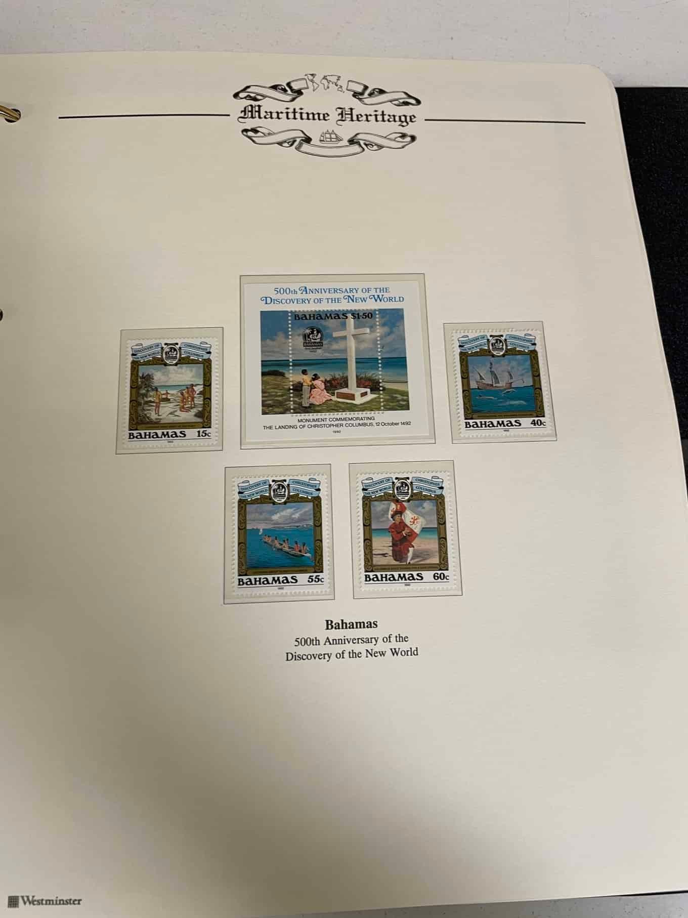 Westminster Maritime Heritage, Christopher Columbus, First Day Covers in three albums, and three - Bild 246 aus 346