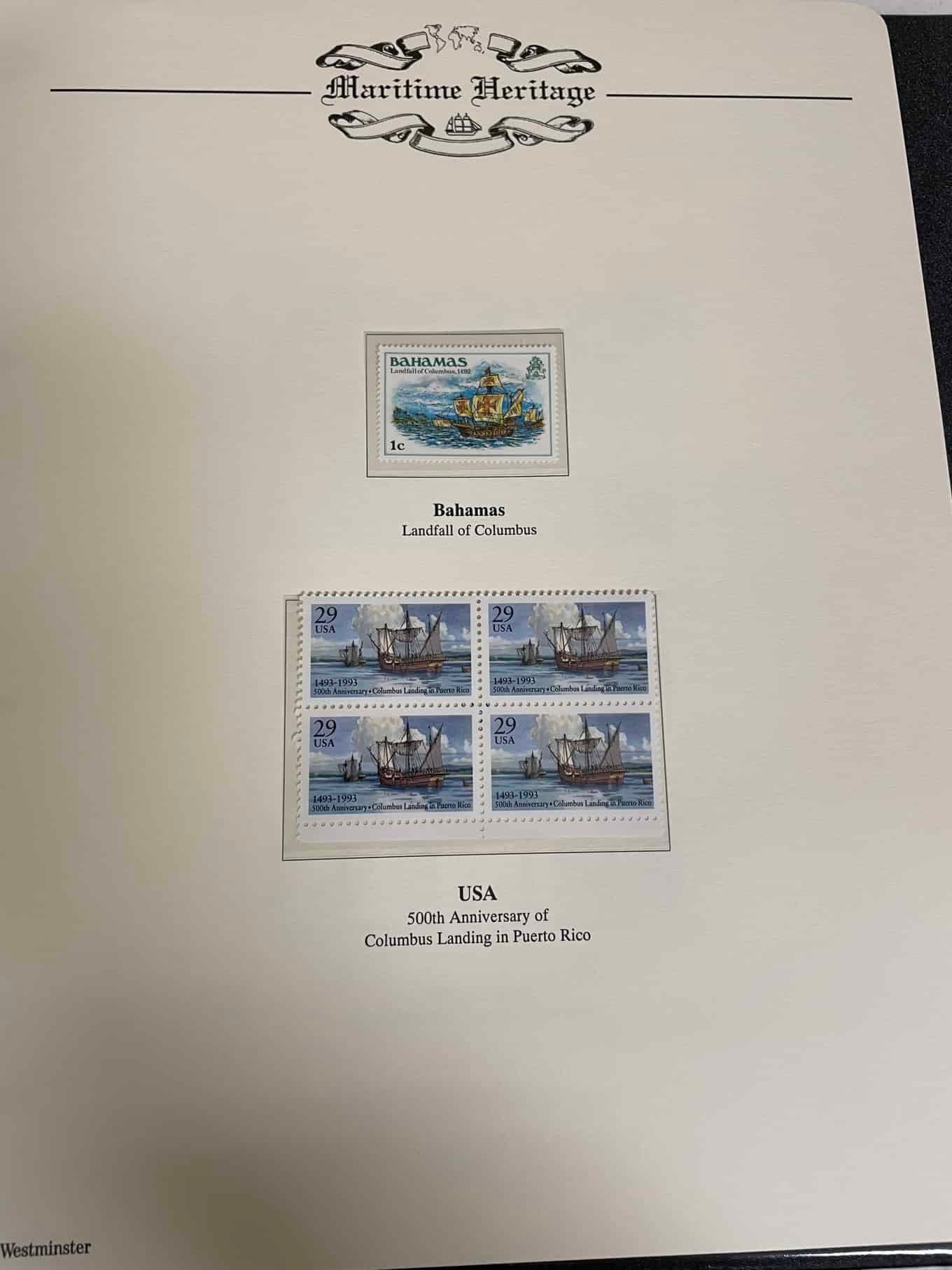 Westminster Maritime Heritage, Christopher Columbus, First Day Covers in three albums, and three - Bild 343 aus 346