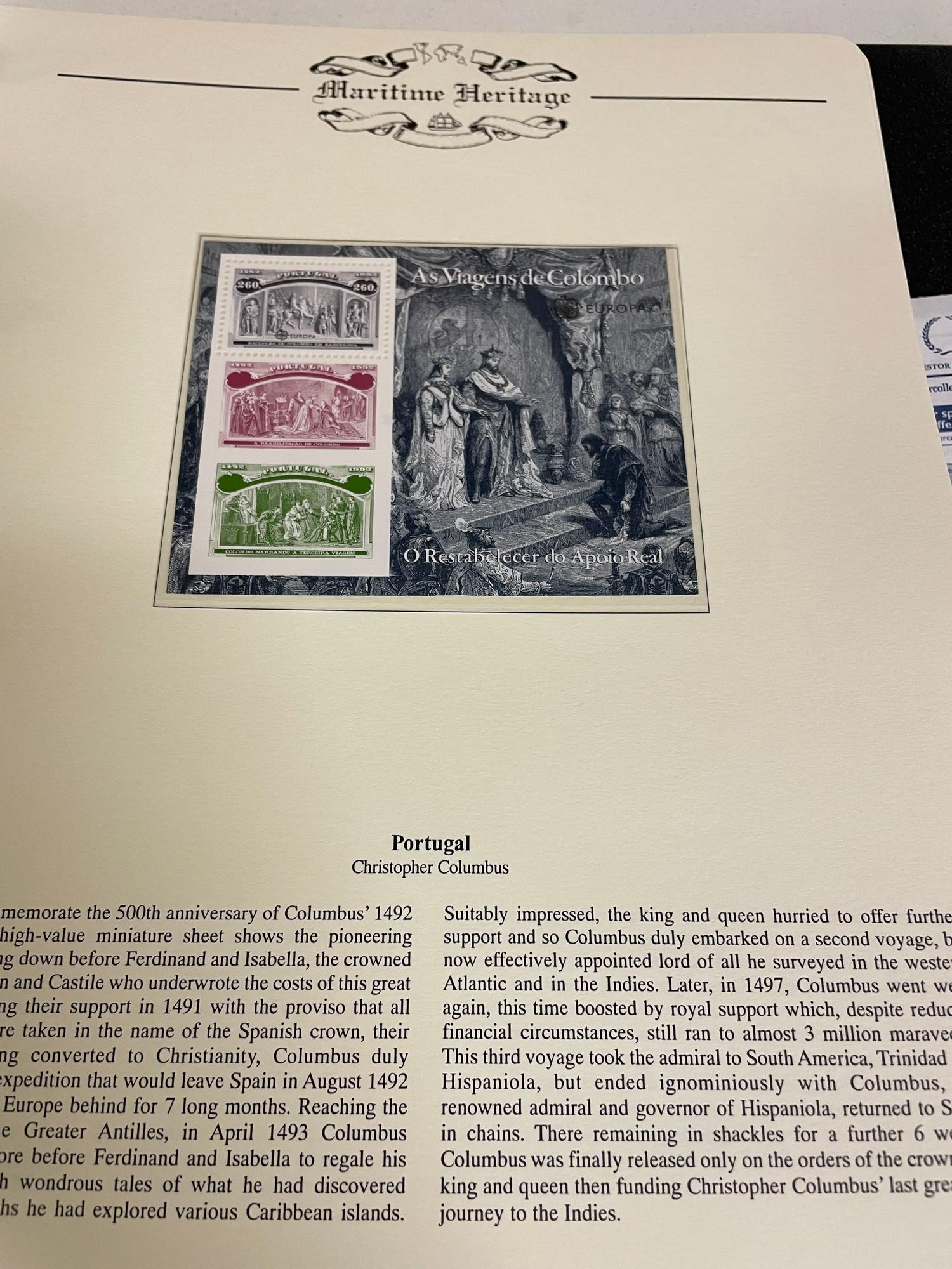 Westminster Maritime Heritage, Christopher Columbus, First Day Covers in three albums, and three - Bild 136 aus 346