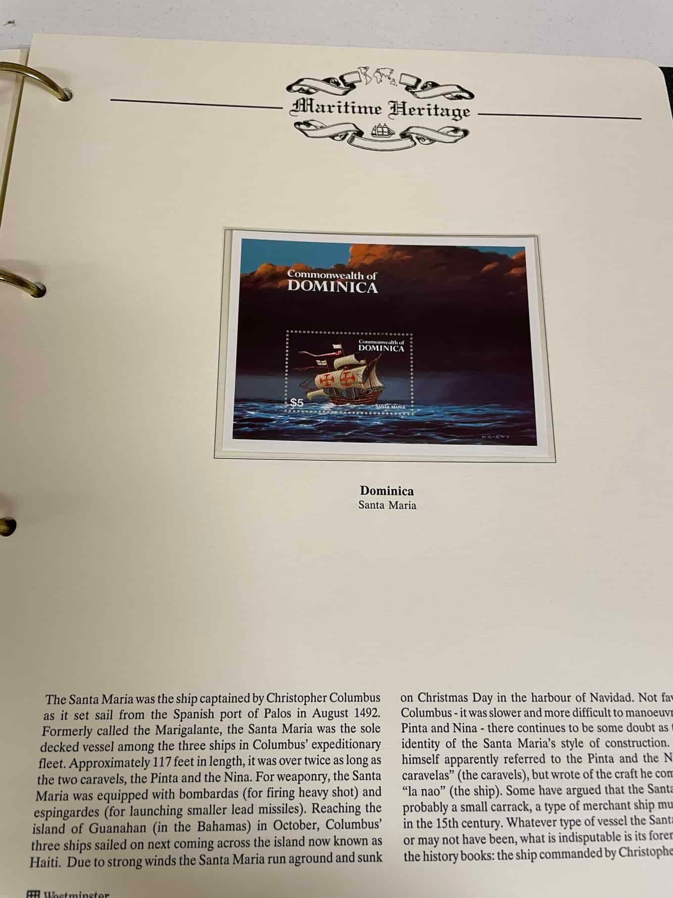 Westminster Maritime Heritage, Christopher Columbus, First Day Covers in three albums, and three - Bild 338 aus 346