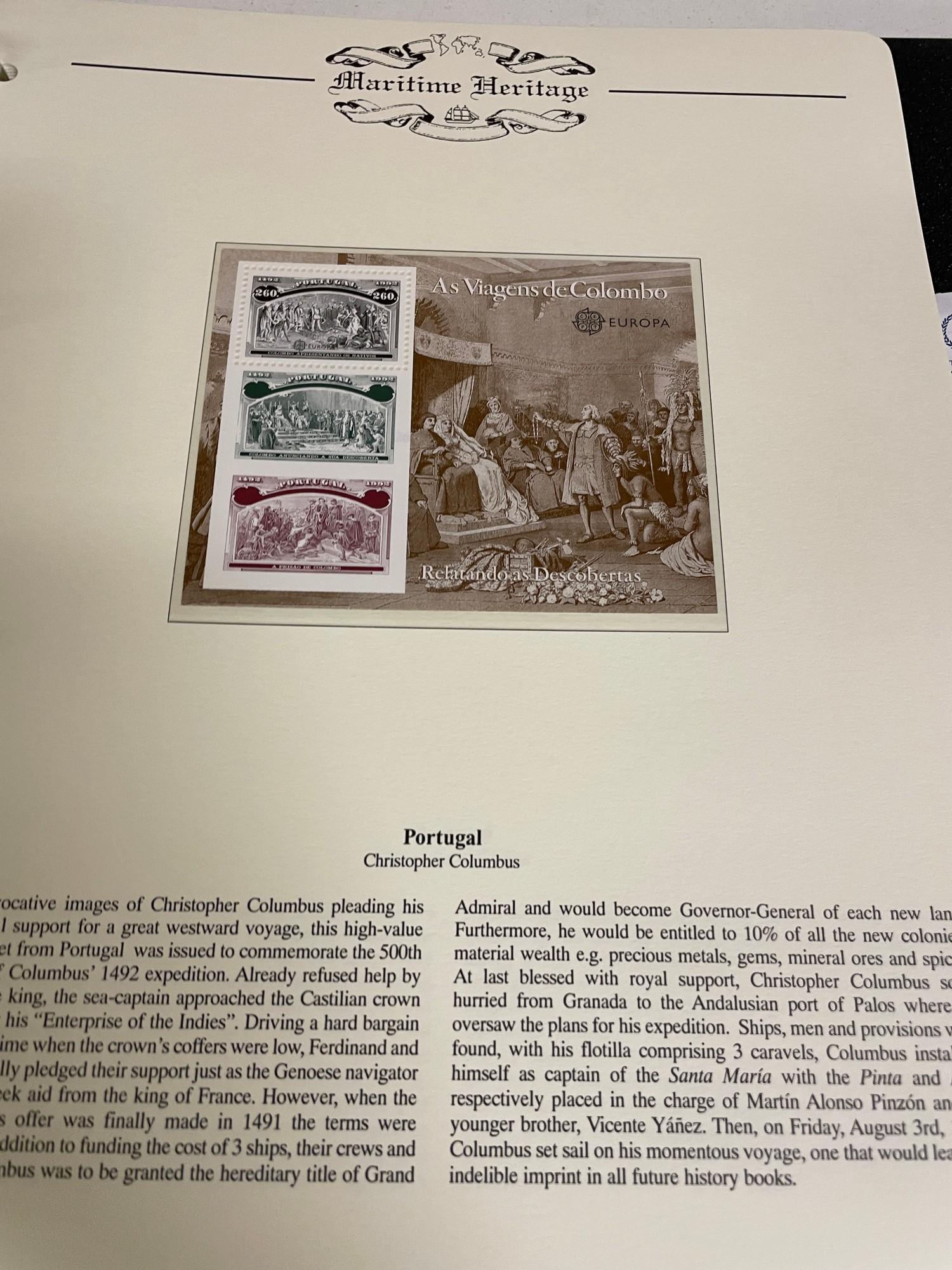Westminster Maritime Heritage, Christopher Columbus, First Day Covers in three albums, and three - Bild 139 aus 346