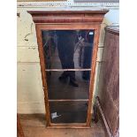 A walnut gun type cabinet, 61.5 cm wide