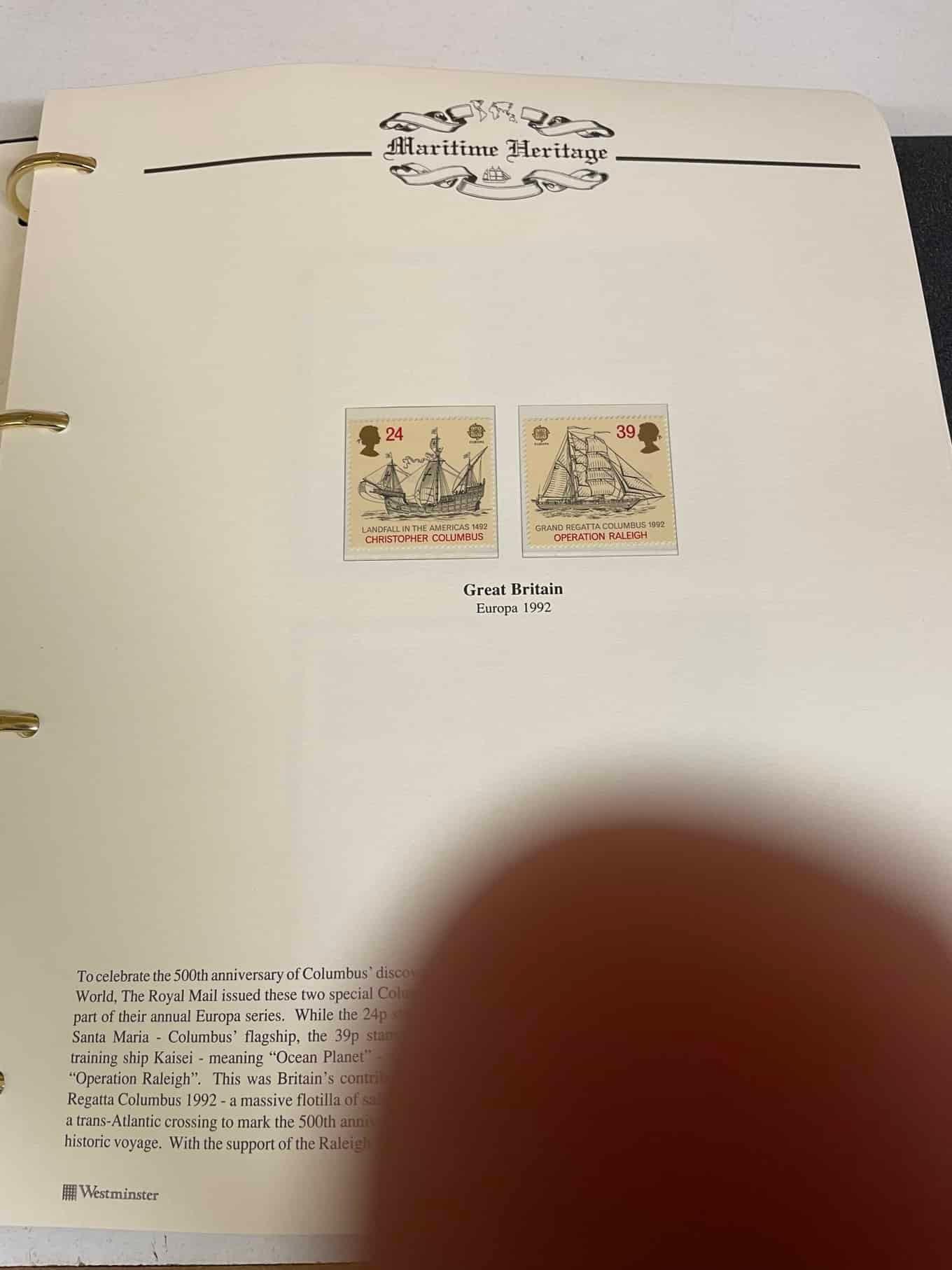 Westminster Maritime Heritage, Christopher Columbus, First Day Covers in three albums, and three - Bild 265 aus 346