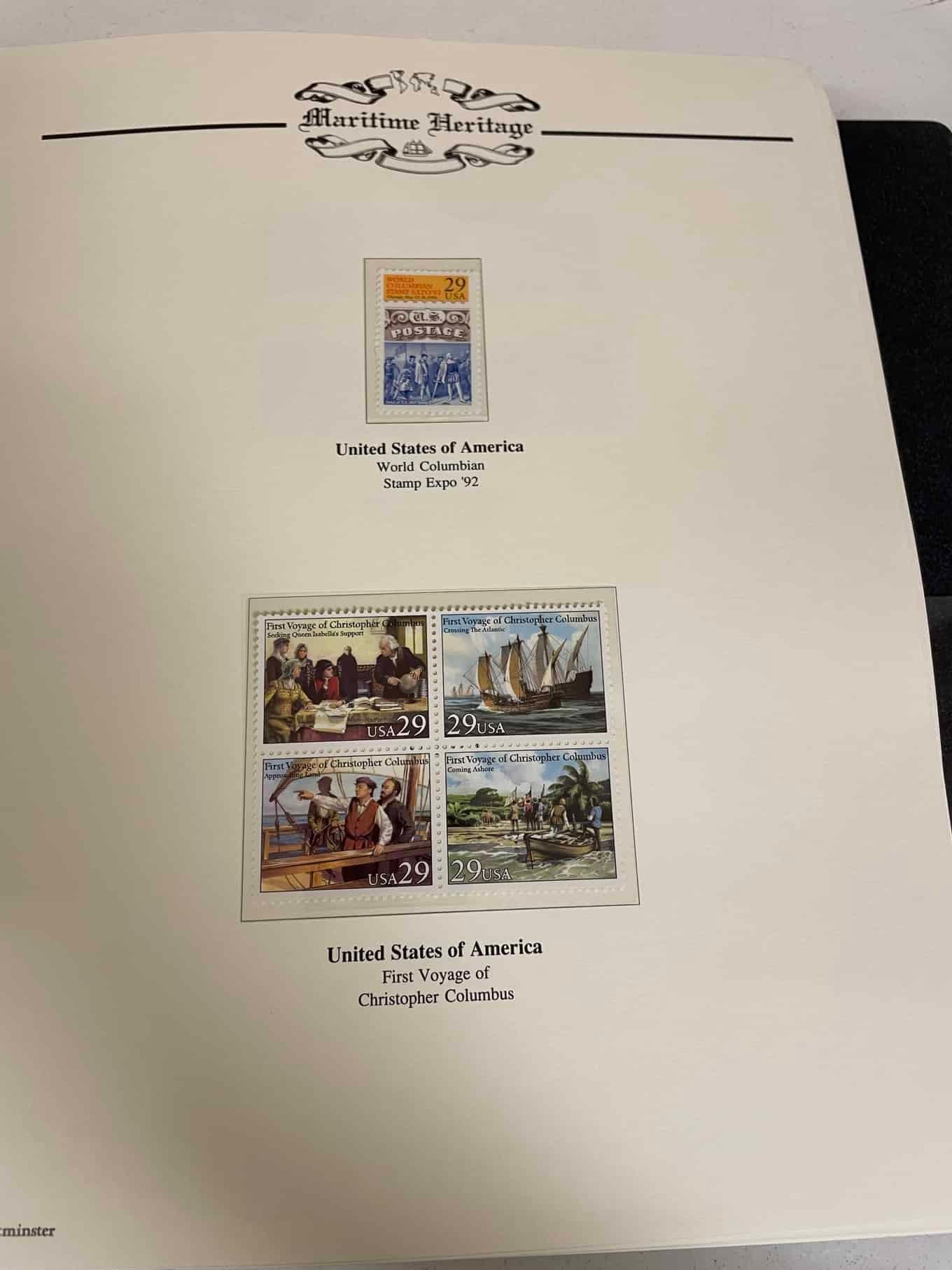 Westminster Maritime Heritage, Christopher Columbus, First Day Covers in three albums, and three - Bild 258 aus 346