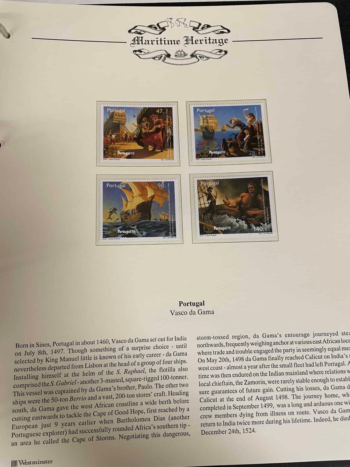 Westminster Maritime Heritage, Christopher Columbus, First Day Covers in three albums, and three - Bild 276 aus 346