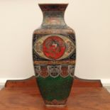 A cloisonné vase, decorated birds and flowers, 38 cm high Probably early to mid 20th century, Some