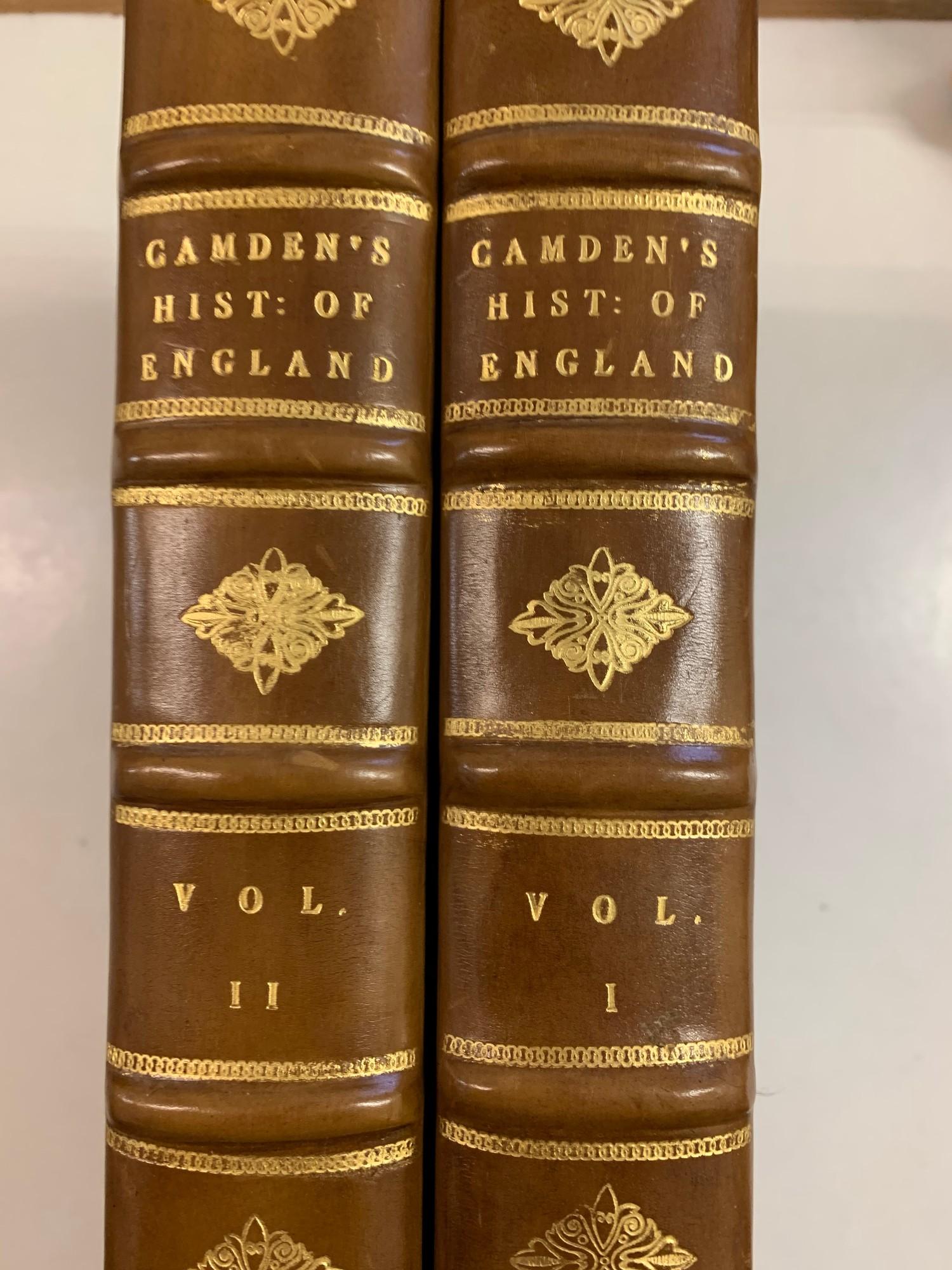 Camden (T) The Imperial History of England, 2 vols, 1811, some foxing and staining, calf, with