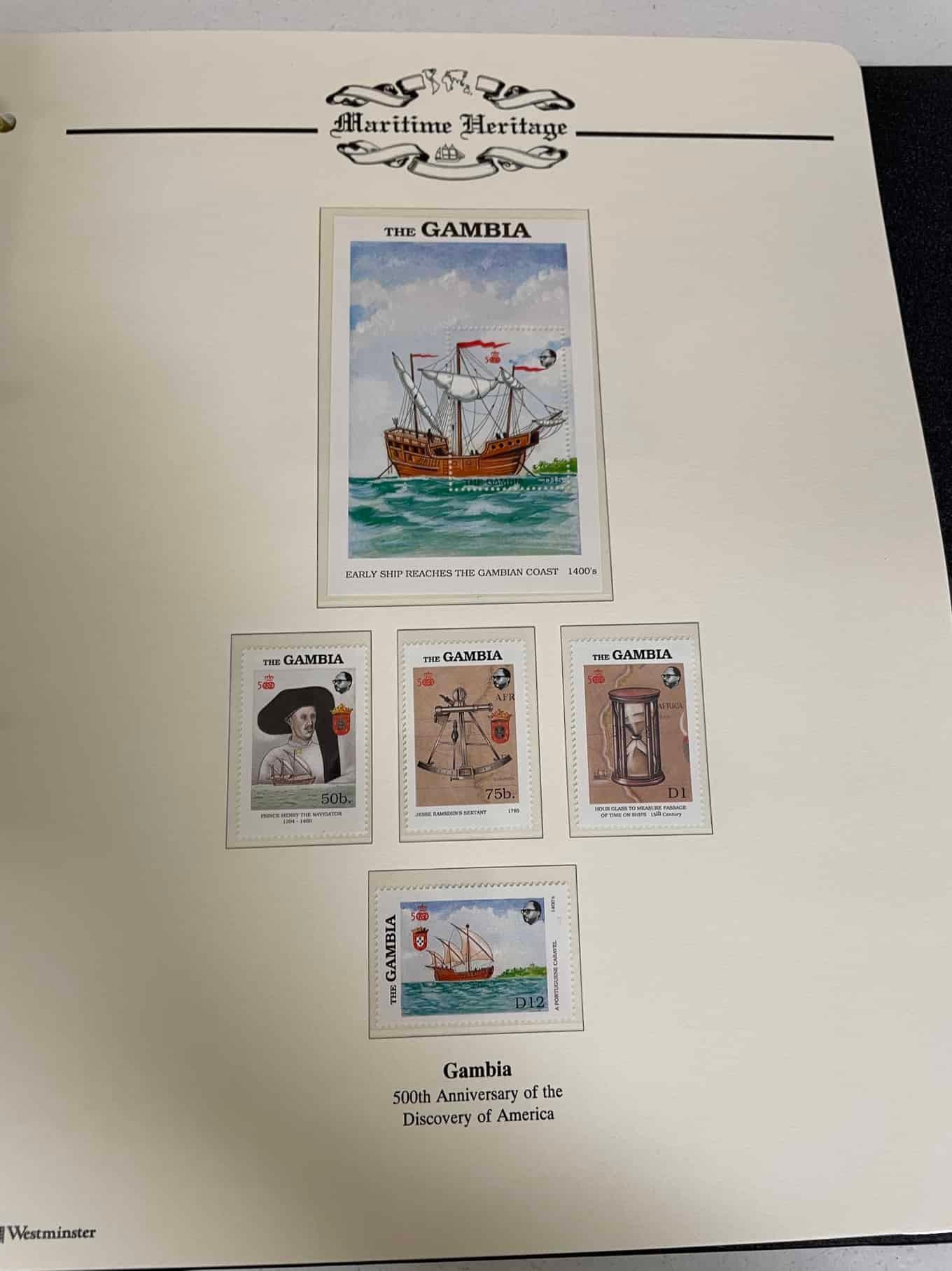 Westminster Maritime Heritage, Christopher Columbus, First Day Covers in three albums, and three - Bild 233 aus 346