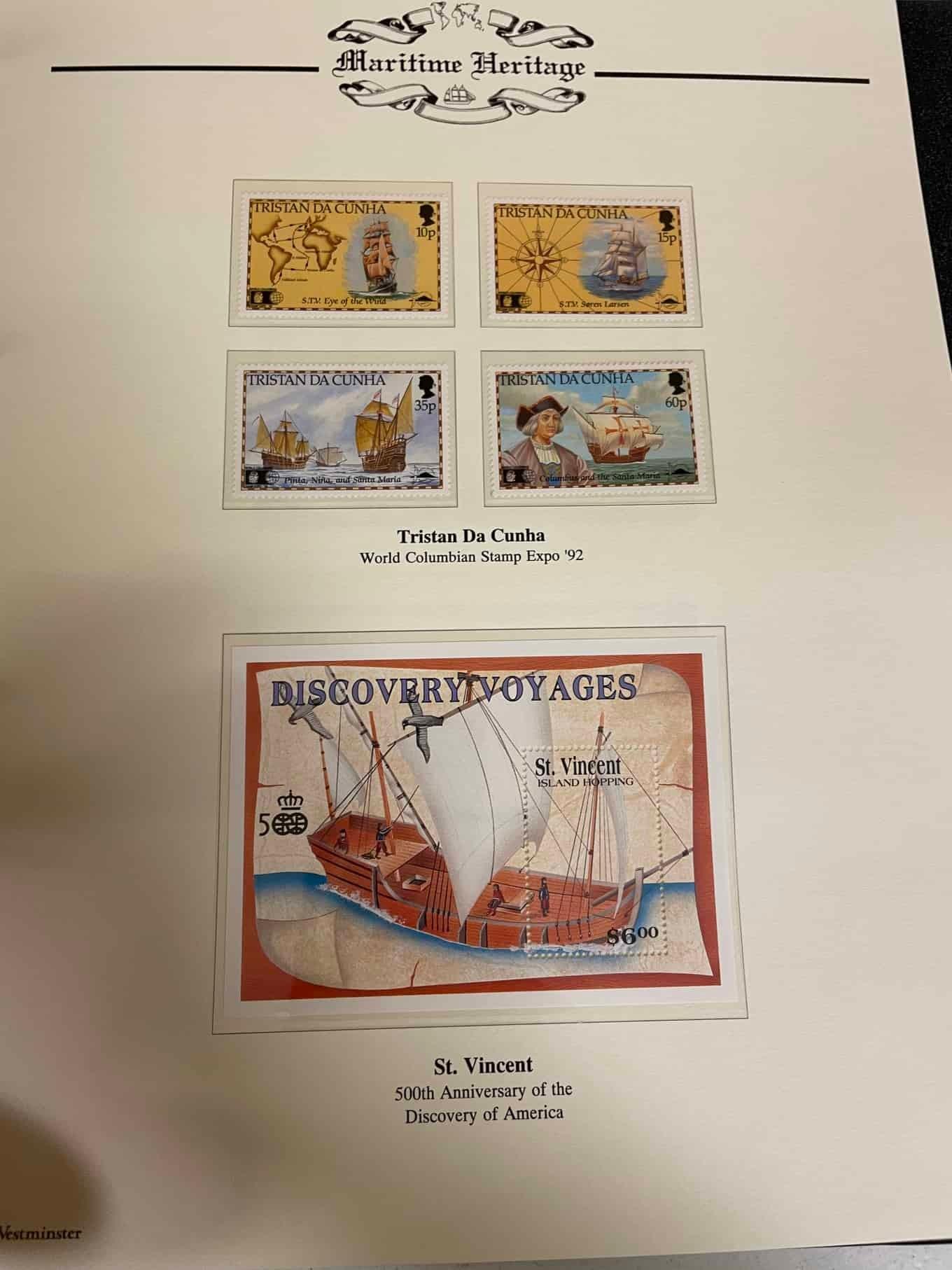 Westminster Maritime Heritage, Christopher Columbus, First Day Covers in three albums, and three - Bild 227 aus 346