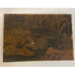 M. S. Carter, river scene, with an otter, frog and a newt, oil on canvas, signed and dated 1897,