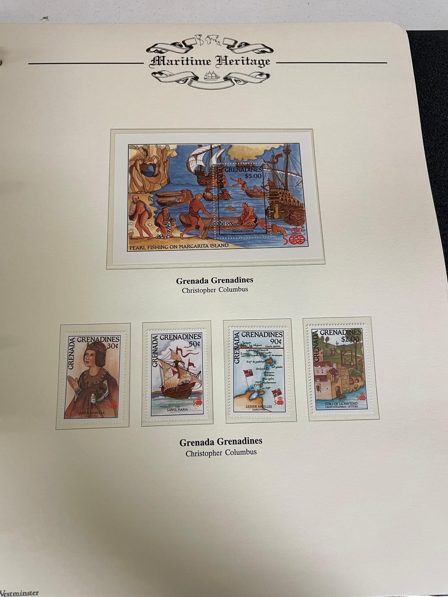 Westminster Maritime Heritage, Christopher Columbus, First Day Covers in three albums, and three - Bild 222 aus 346