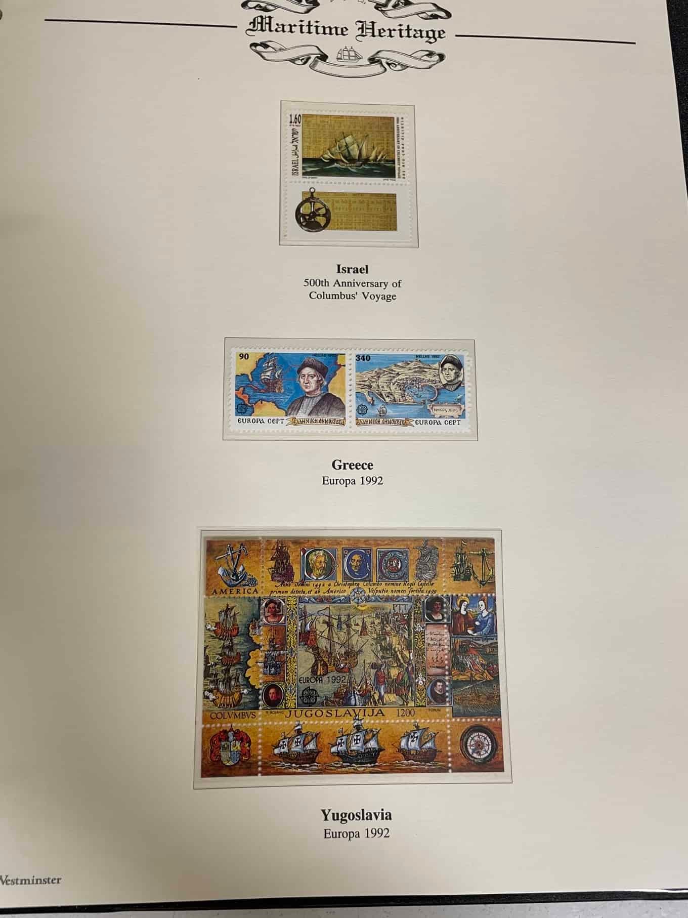 Westminster Maritime Heritage, Christopher Columbus, First Day Covers in three albums, and three - Bild 219 aus 346