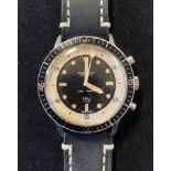 A gentleman's stainless steel Breitling Super Ocean wristwatch, reference 2005, the black dial