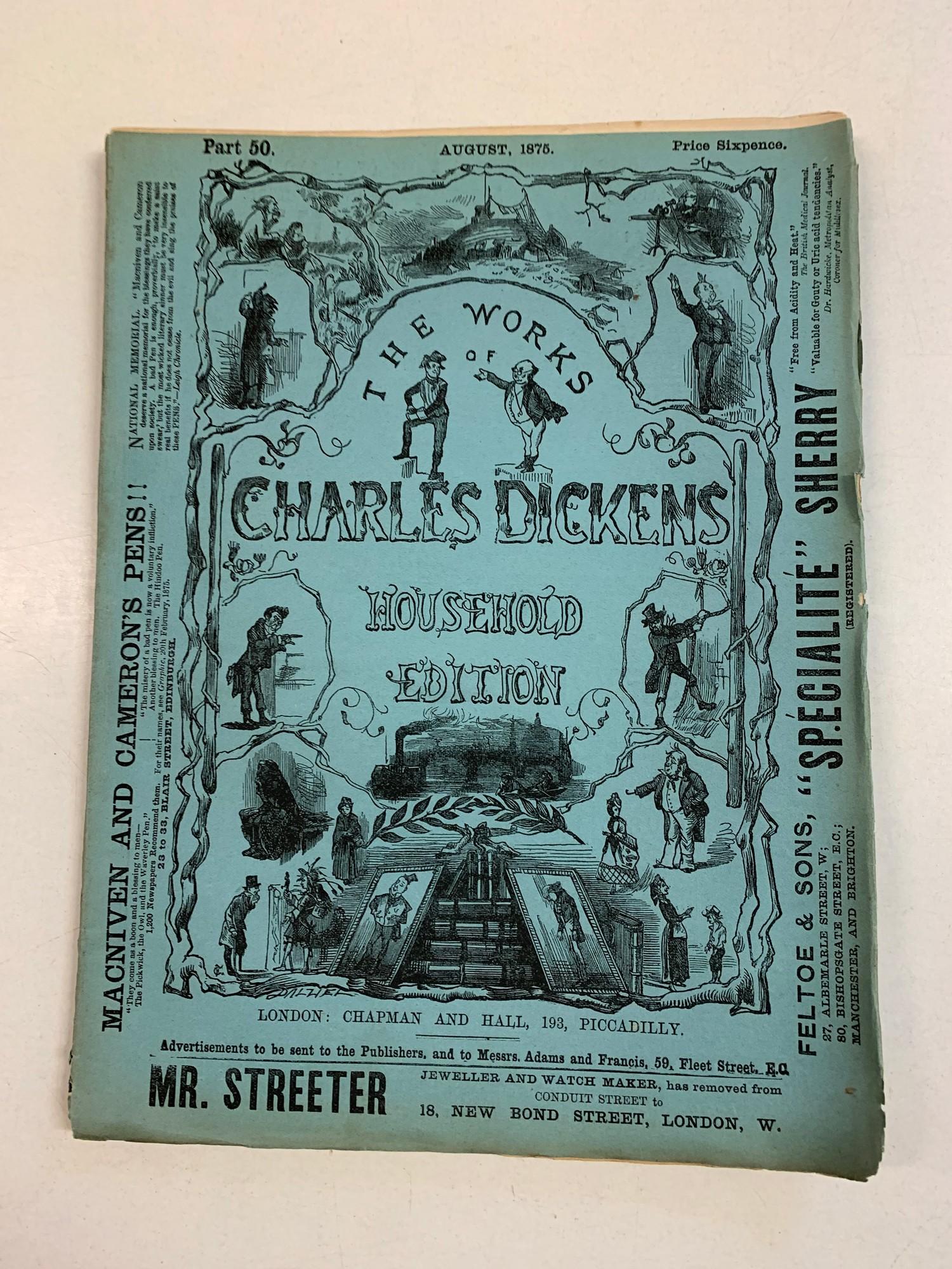 Dickens (Charles) Works of, Household Edition, 101 parts, Chapman and Hall, 1870-1880 (101) Report